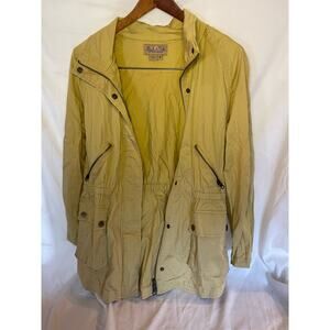Peck & Peck yellow cargo jacket, womens medium